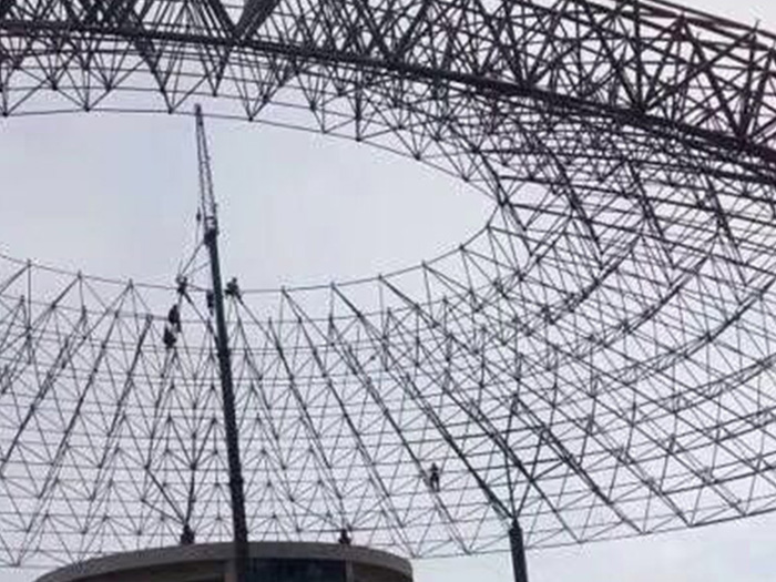 济南篮球馆球形网架厂家价格